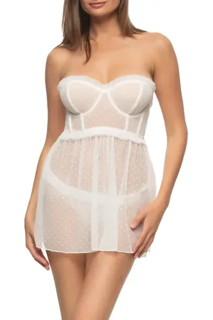 Black Bow Margot Open Back Point d