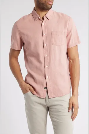 Rails Paros Short Sleeve Linen Blend Button-Up Shirt in at Nordstrom, Size X-Large