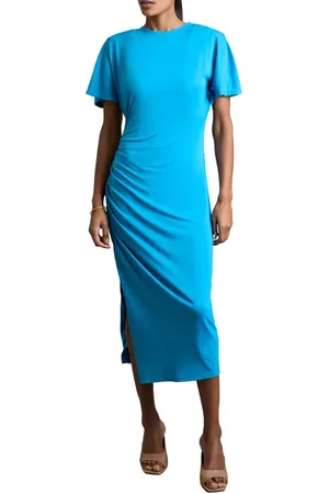 Reiss Tulia Short Sleeve Jersey Midi Dress in at Nordstrom, Size 0 Us