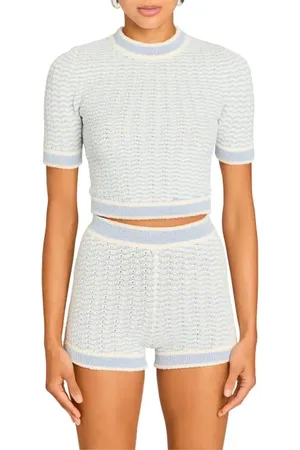 SER.O.YA Tif Knit Baby Tee in at Nordstrom, Size Medium