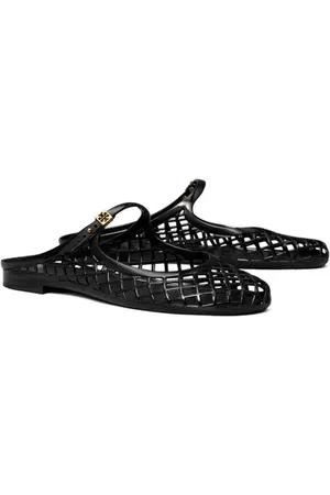 Tory Burch Mellow Mary Jane Jelly Mule in Perfect Black /Gold at Nordstrom, Size 11