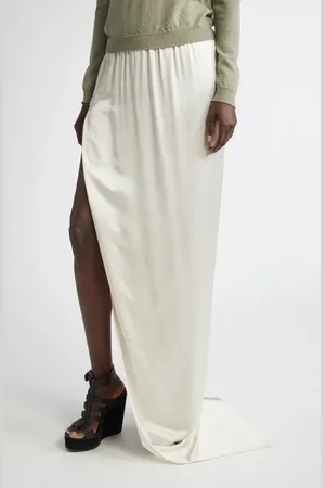Rick Owens Hollywood Slit Charmeuse Column Skirt in at Nordstrom, Size 6 Us
