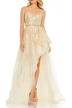 Mac Duggal Embellished Sleeveless Draped A Line Gown in at Nordstrom, Size 18