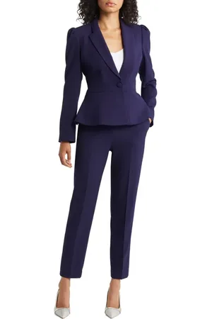 Tahari ASL Peplum Blazer & Tapered Pants Set in at Nordstrom, Size 10