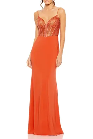 Mac Duggal Sweetheart Mesh Embellished Gown in at Nordstrom, Size 2