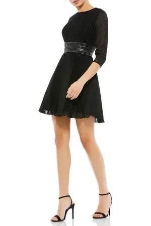 Mac Duggal Shimmer Infused Pleated Mini Dress in at Nordstrom, Size 8