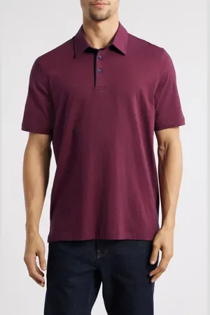Johnston & Murphy Fine Stripe Polo in at Nordstrom, Size Small