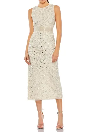 Mac Duggal Geometric Embellished Sleeveless A Line Dress in at Nordstrom, Size 16