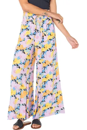 Roxy Synset Daze Floral Wide Leg Pants in at Nordstrom, Size Small