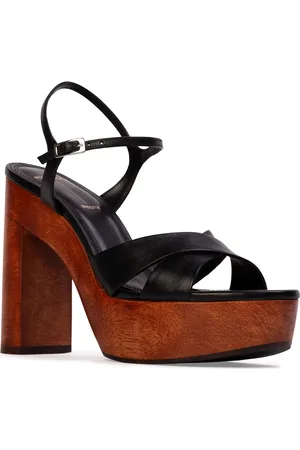 BLACK SUEDE STUDIO Rhae Ankle Strap Platform Sandal in at Nordstrom, Size 12Us