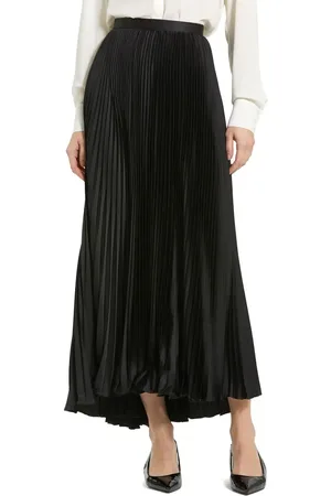 Mac Duggal Long Pleated Satin Evening Skirt in at Nordstrom, Size X-Small