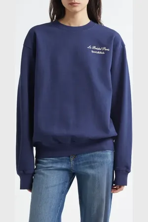 Sporty & Rich X Le Bristol Paris Faubourg Crewneck Sweatshirt in at Nordstrom, Size Small