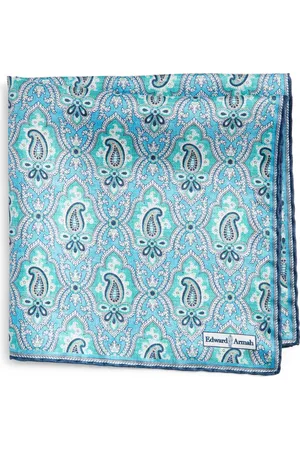 EDWARD ARMAH Paisley Silk Pocket Square in at Nordstrom