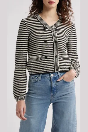 Frame The Court Double Breasted Cardigan in at Nordstrom, Size X-Small