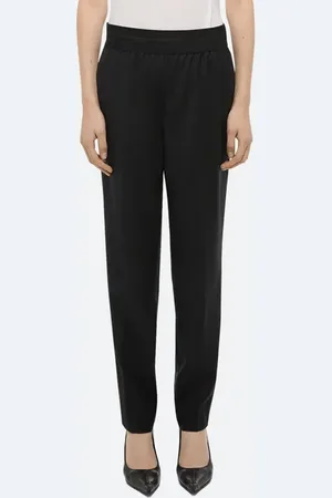 Helmut Lang Tapered Wool Twill Straight Leg Pants in at Nordstrom, Size 2