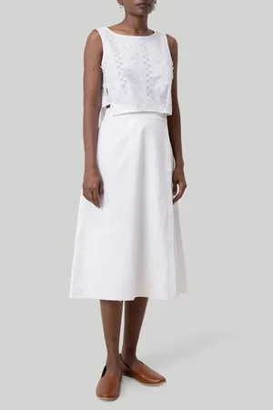 Reistor Overlap Midi Skirt in at Nordstrom, Size Medium