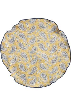 EDWARD ARMAH Paisley & Dot Reversible Silk Pocket Circle in at Nordstrom
