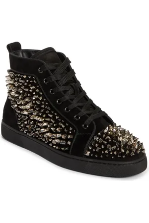 Christian Louboutin Louis Riptilis Spikes High Top Sneaker in at Nordstrom, Size 7Us