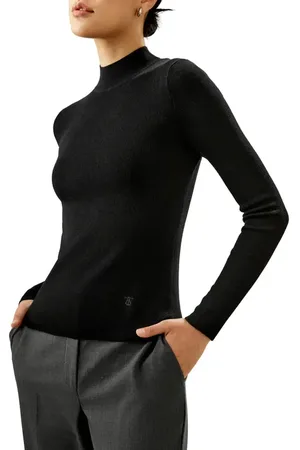Lilysilk Essential Cashmere Blend Sweater Top for Women in at Nordstrom, Size Medium