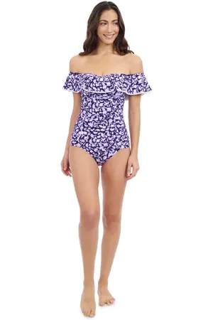 gottex Juliette Off-Shoulder Ruffle Tankini in at Nordstrom, Size 8