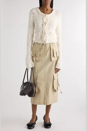 Acne Studios Kitsari Textured Wool Blend Cardigan in at Nordstrom, Size X-Small
