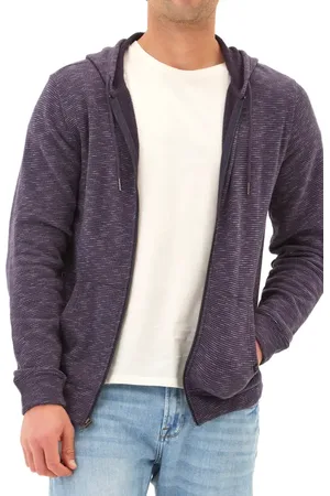 Threads 4 Thought Jordyn Stripe Organic Cotton French Terry Zip Hoodie in at Nordstrom, Size Medium