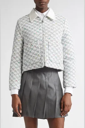 Thom Browne Patch Pocket Down Golf Jacket in at Nordstrom, Size 4 Us
