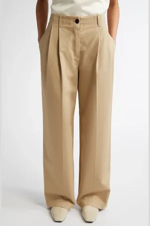 Totême Relaxed Fit Organic Cotton Twill Pants in at Nordstrom, Size 0 Us