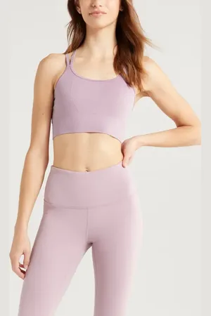 Zella Seamless Strappy Sports Bra in at Nordstrom, Size X-Small