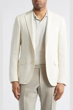 CANALI Kei Trim Fit Linen, Silk & Wool Blend Sport Coat in at Nordstrom, Size 40 Us