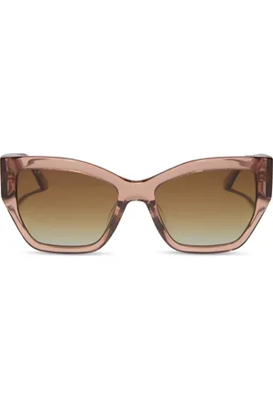 DIFF EYEWEAR Vivienne 56mm Cat Eye Sunglasses in Cafe Ole /Brown Gradient at Nordstrom