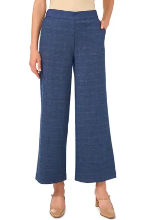 Vince Camuto Plaid Wide Leg Pants in at Nordstrom, Size Medium