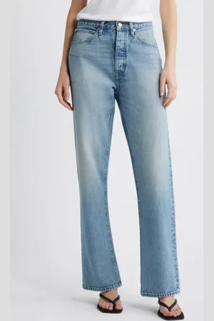 Frame The Vertical High Waist Relaxed Straight Leg Jeans in at Nordstrom, Size 33