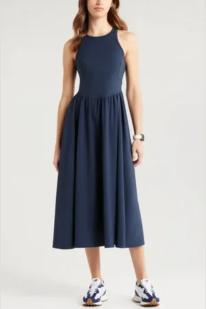Zella Effortless Cutout Back Hybrid Dress in at Nordstrom, Size Large
