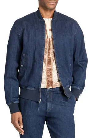 Brooklyn Brigade Slim Fit Brooklyn Bridge Bomber Jacket in at Nordstrom, Size Medium