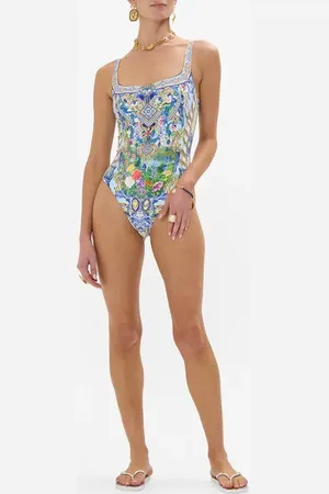 Camilla Underwire Square Neck One Piece at Nordstrom, Size Small Au