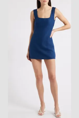 French Connection Birdie Square Neck Minidress in at Nordstrom, Size 6