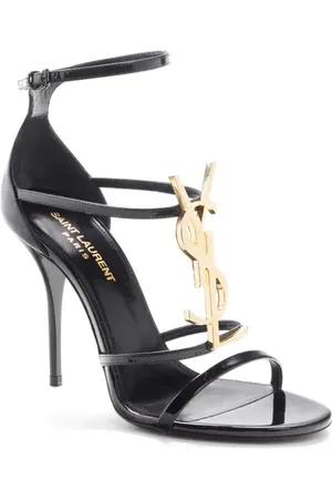 Saint Laurent Cassandra YSL Logo Sandal in at Nordstrom, Size 6.5Us