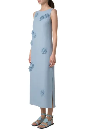 AKRIS 3D Carnation Linen Shift Dress in at Nordstrom, Size 2