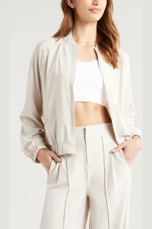 Zella In Flight Bomber Jacket in at Nordstrom, Size Large