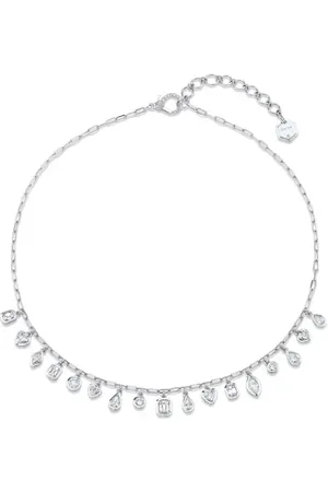 Shay Mixed Bezel Diamond & 18K Gold Shaker Necklace in at Nordstrom