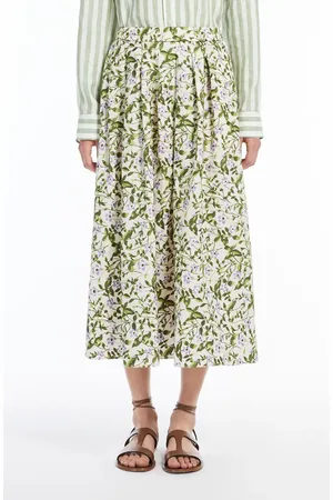 Max Mara Orme Pleated Maxi Skirt in at Nordstrom, Size Large