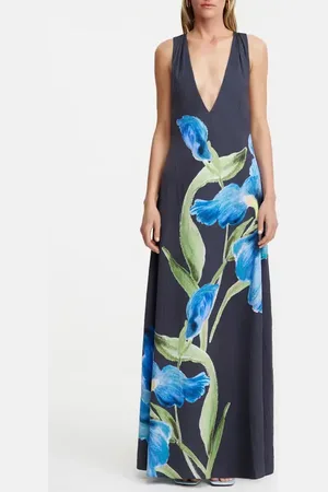 Significant Other Merida Floral Print Plunge Neck Gown in at Nordstrom, Size 8 Us