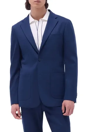 Bugatchi Stretch Linen & Cotton Blend Blazer in at Nordstrom, Size 38