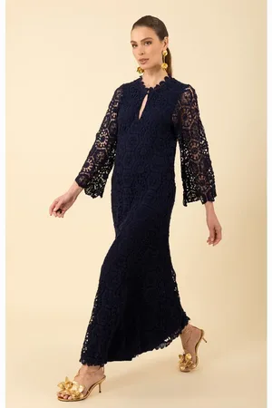 Hale Bob Amirah Crochet Maxi Dress in at Nordstrom, Size Small