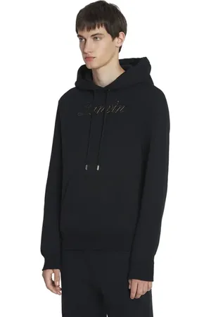 Lanvin LOGO DENIM HOODIE in at Nordstrom, Size Small Eu