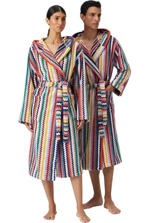 Missoni Riverbero Bathrobe In Cotton Terry With Zigzag Pattern in at Nordstrom, Size X-Large