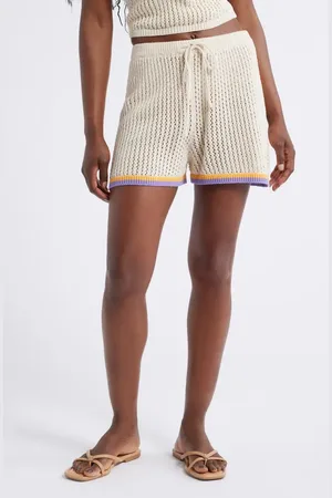 Rip Curl Cala Vadella Crochet Shorts in at Nordstrom, Size Medium