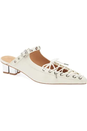 Ganni Eyelets Lace-Up Mule in at Nordstrom, Size 12Us