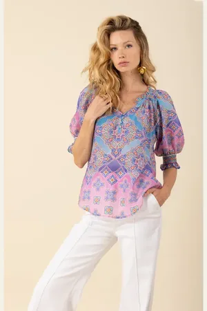 Hale Bob Eileen Voile Top in at Nordstrom, Size Large